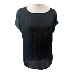 h.i.p. Black Relaxed Blouse with Soft Fabric